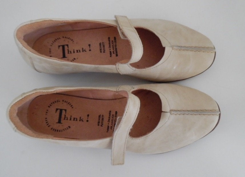 Think! schoenen maat 35, Beige, Think!, Zo goed als nieuw, Ballerina's
