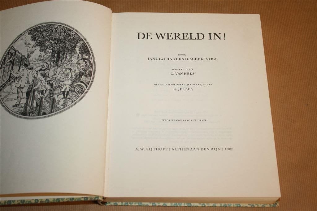De Wereld in! Jan Ligthart en H. Scheepstra., Ophalen of Verzenden, Gelezen
