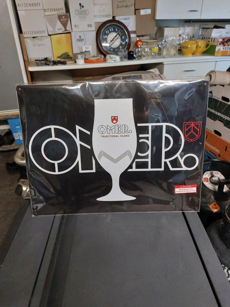 Omer bord, Ophalen of Verzenden, Reclamebord, Plaat of Schild, Overige merken