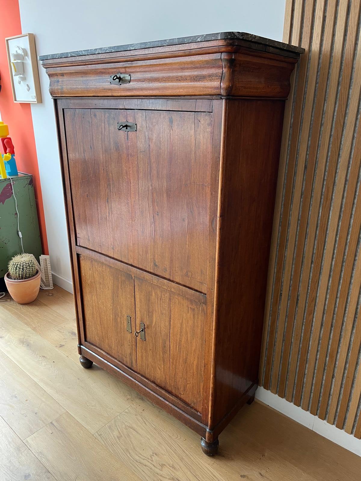 Kast secretaire antiek rond 1800, Ophalen, Gebruikt, Duits antiek 1800
