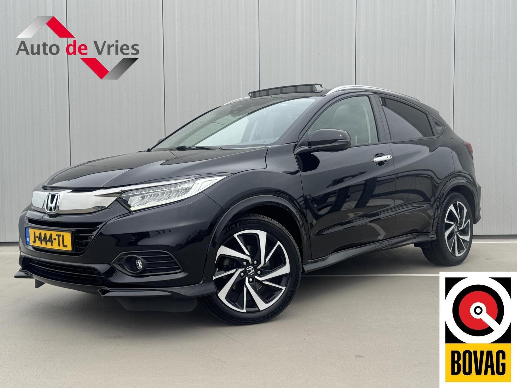 Honda HR-V 1.5 i-VTEC Executive|NL-Auto|Panoramadak|Navi, Auto's, Met garantie (alle), Leder en Stof, Zwart, Bedrijf