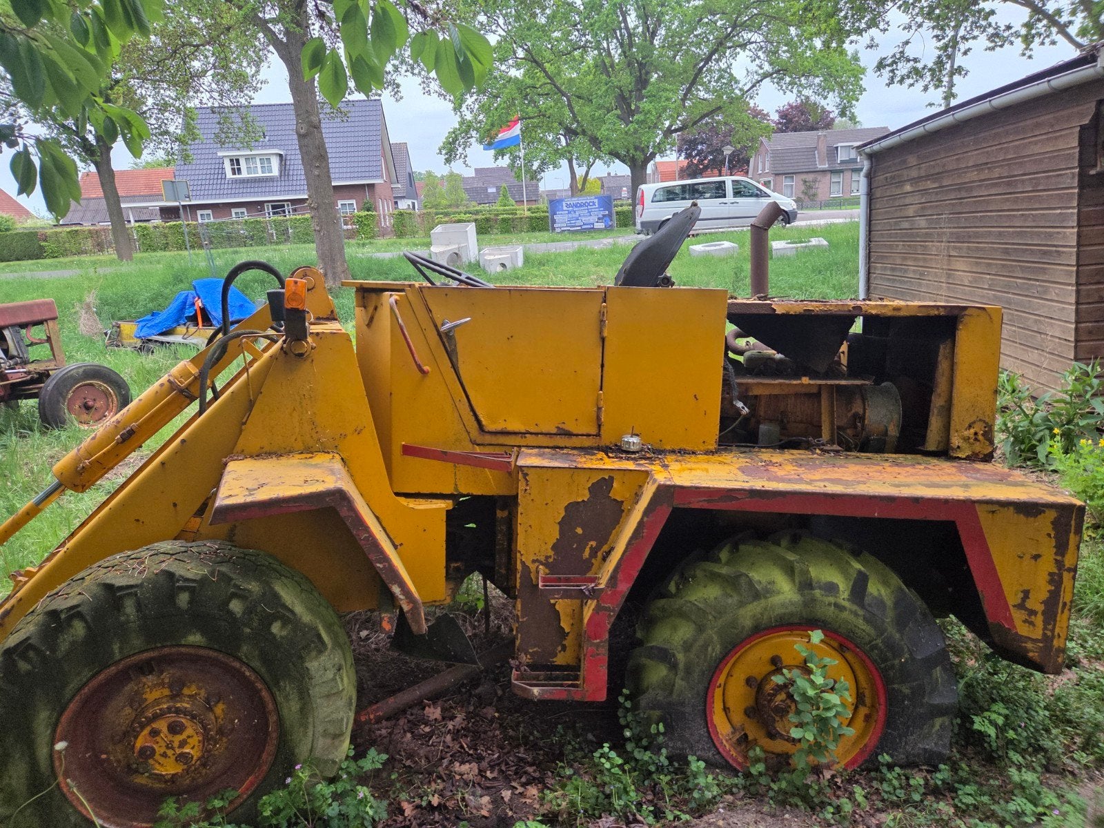 Oude Wiellader/Shovel - Opknapper of voor onderdelen, Ophalen