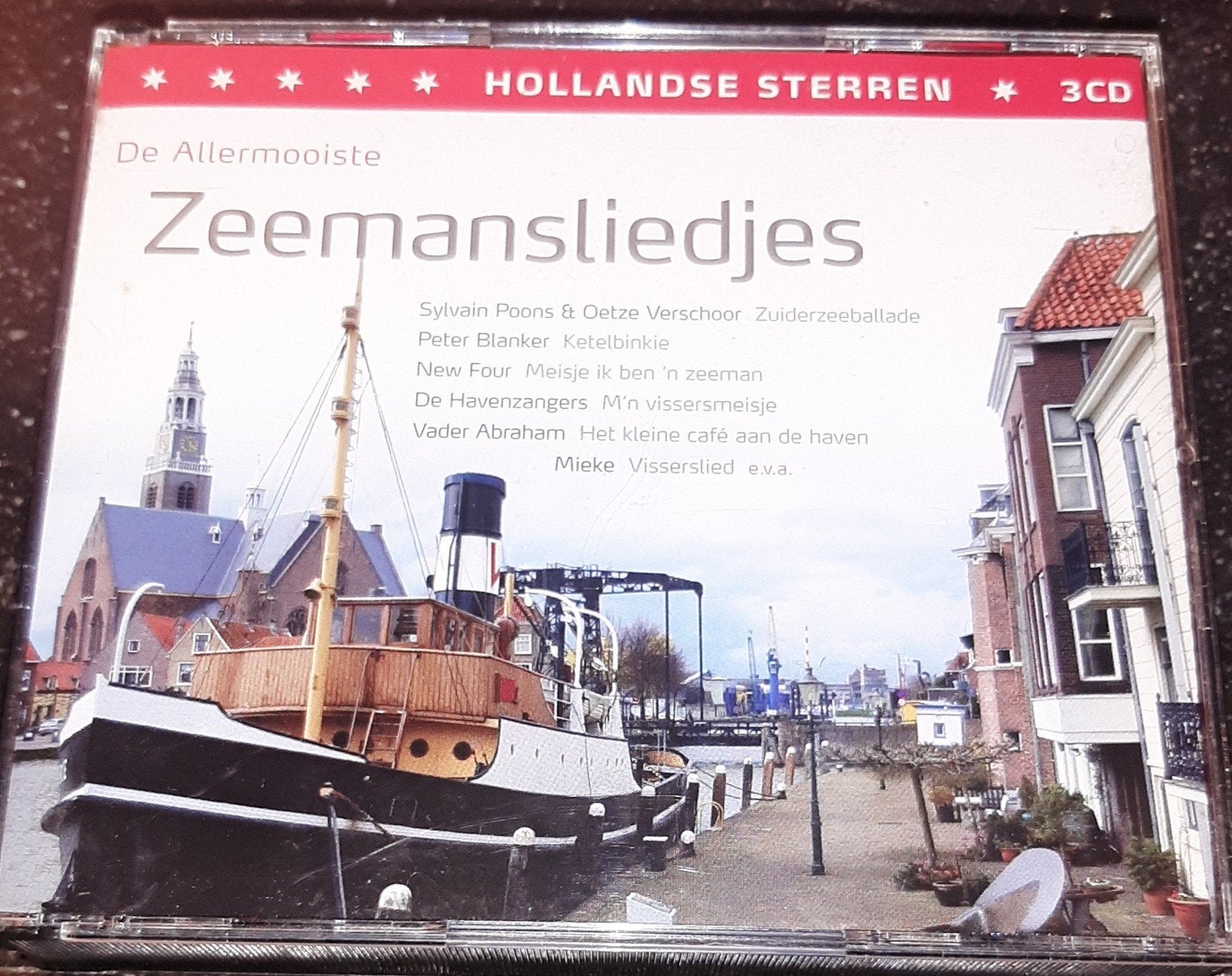 Hollandse sterren de allermooiste zeemansliedjes 3cdbox, Ophalen of Verzenden, Zo goed als nieuw, Levenslied of Smartlap, Boxset