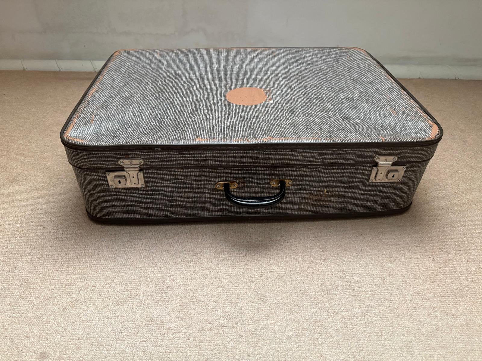 Koffer - vintage, Ophalen of Verzenden, Gebruikt, Overige materialen, Slot