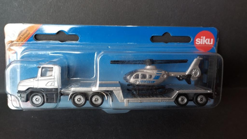 Scania Torpedo heli Polizei 1;87 Siku Pol, Schlittenbacherstrasse 60 Lüdenscheid Germany, Nieuw, Ophalen of Verzenden, Bus of Vrachtwagen