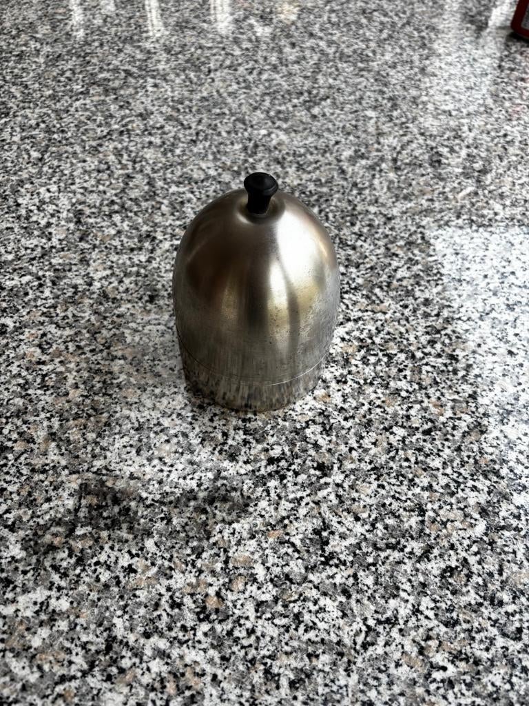 Vintage metalen sigarettenhouder/asbak space age, Ophalen, Gebruikt
