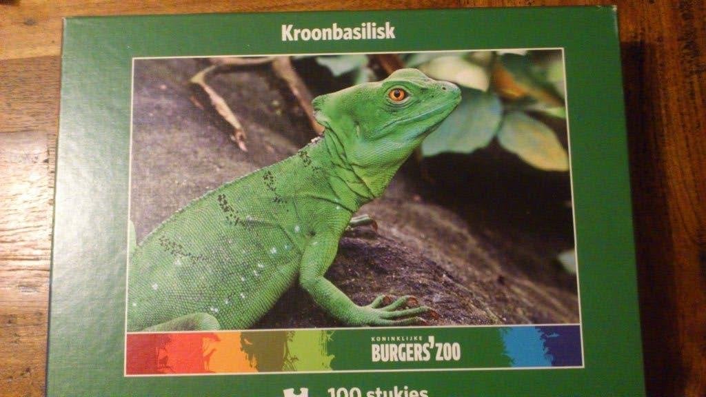Puzzel v Burgers Zoo. De kroonbasiliek. 110 st. Als nieuw!, Kinderen en Baby's, Speelgoed | Kinderpuzzels, Ophalen of Verzenden