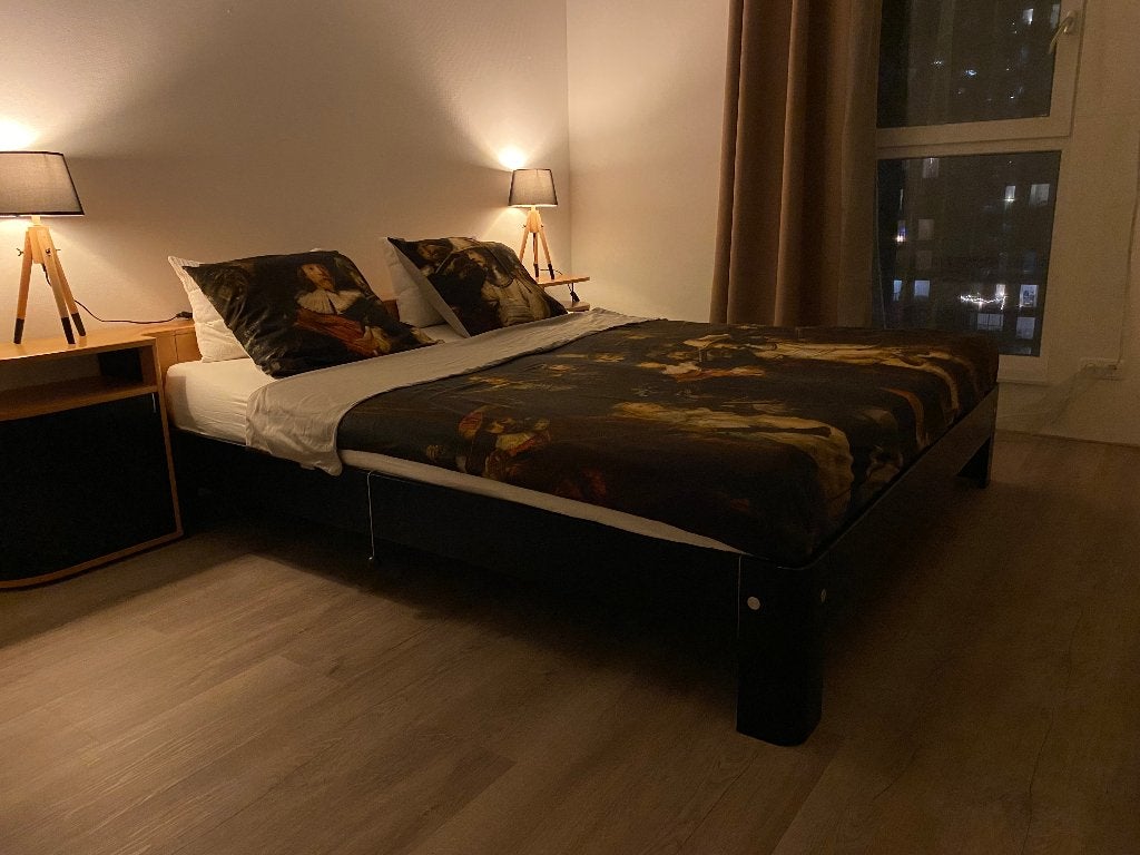 Auping (2 pers) bed., Ophalen, Zwart, Luxe, Tweepersoons