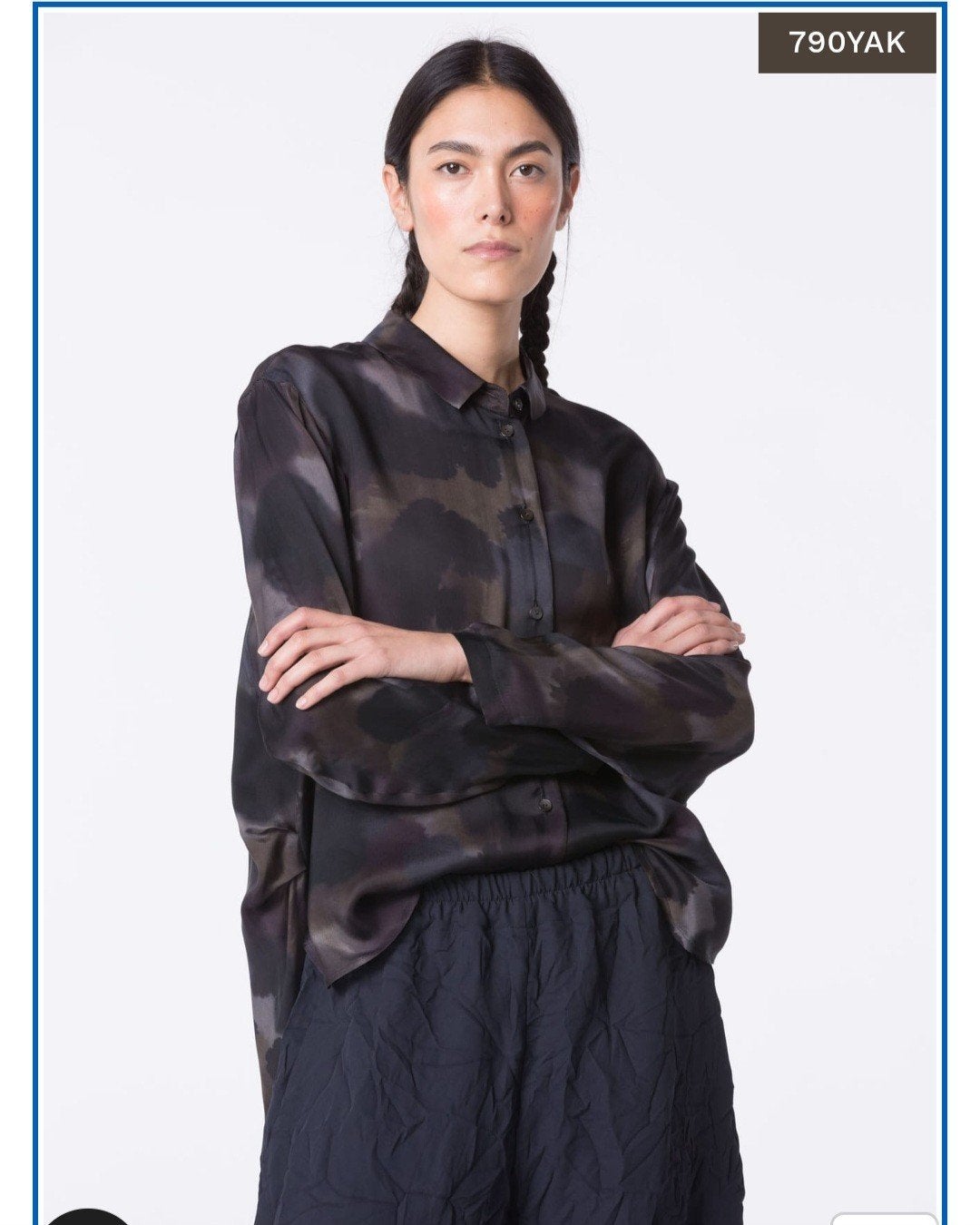 Oska blouse 'veelkleurig'' mt 3 cupro, Ophalen of Verzenden, Zo goed als nieuw, Maat 42/44 (L), Blauw