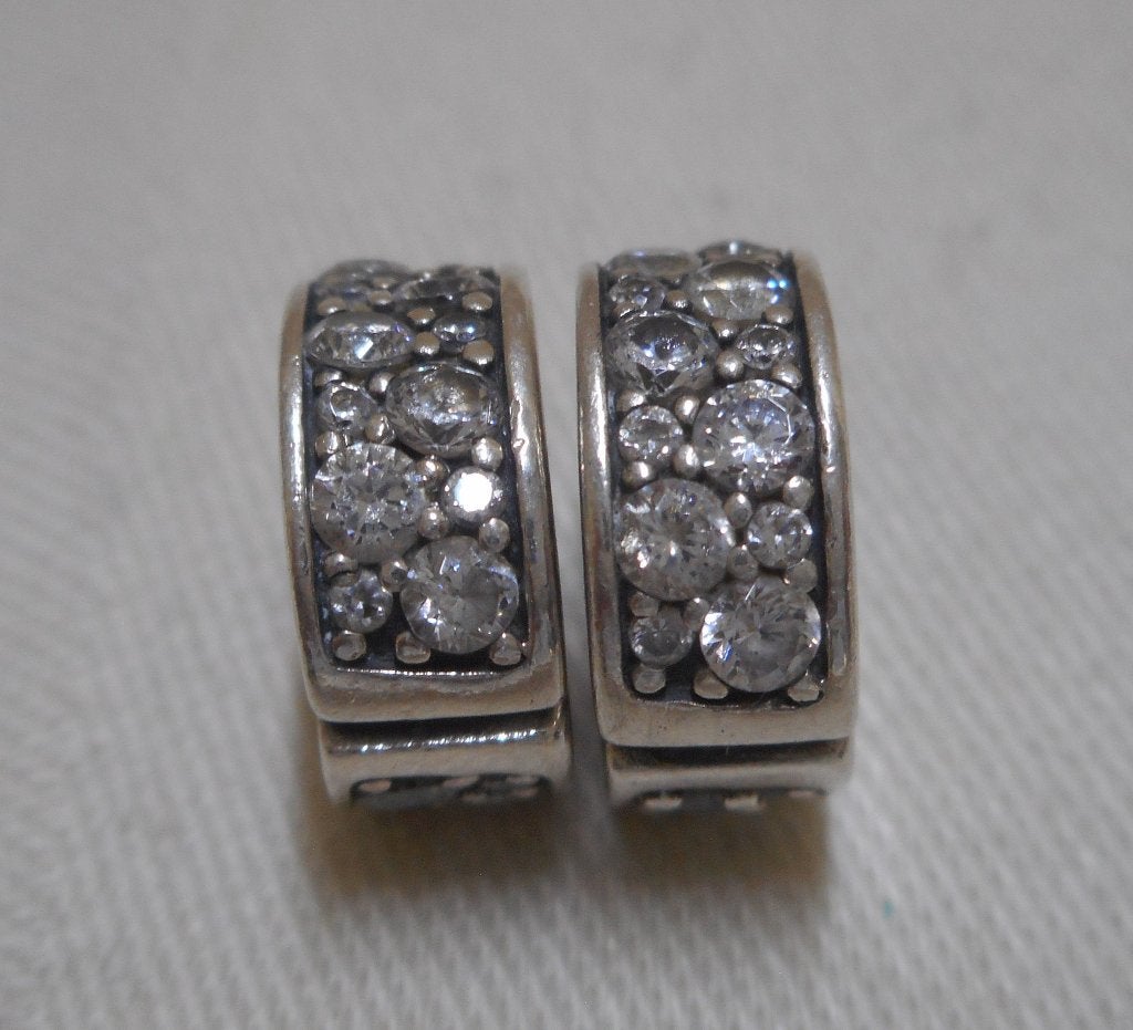 Pandora zilveren set Shining Elegance Clips nr.1064, Verzenden, Pandora, Zo goed als nieuw, 2 of 3 bedels