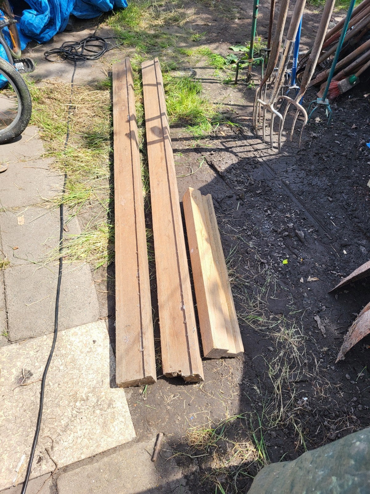 Houten kozijn delen - zelf ophalen, Ophalen of Verzenden, Gebruikt, Hout, Overige typen