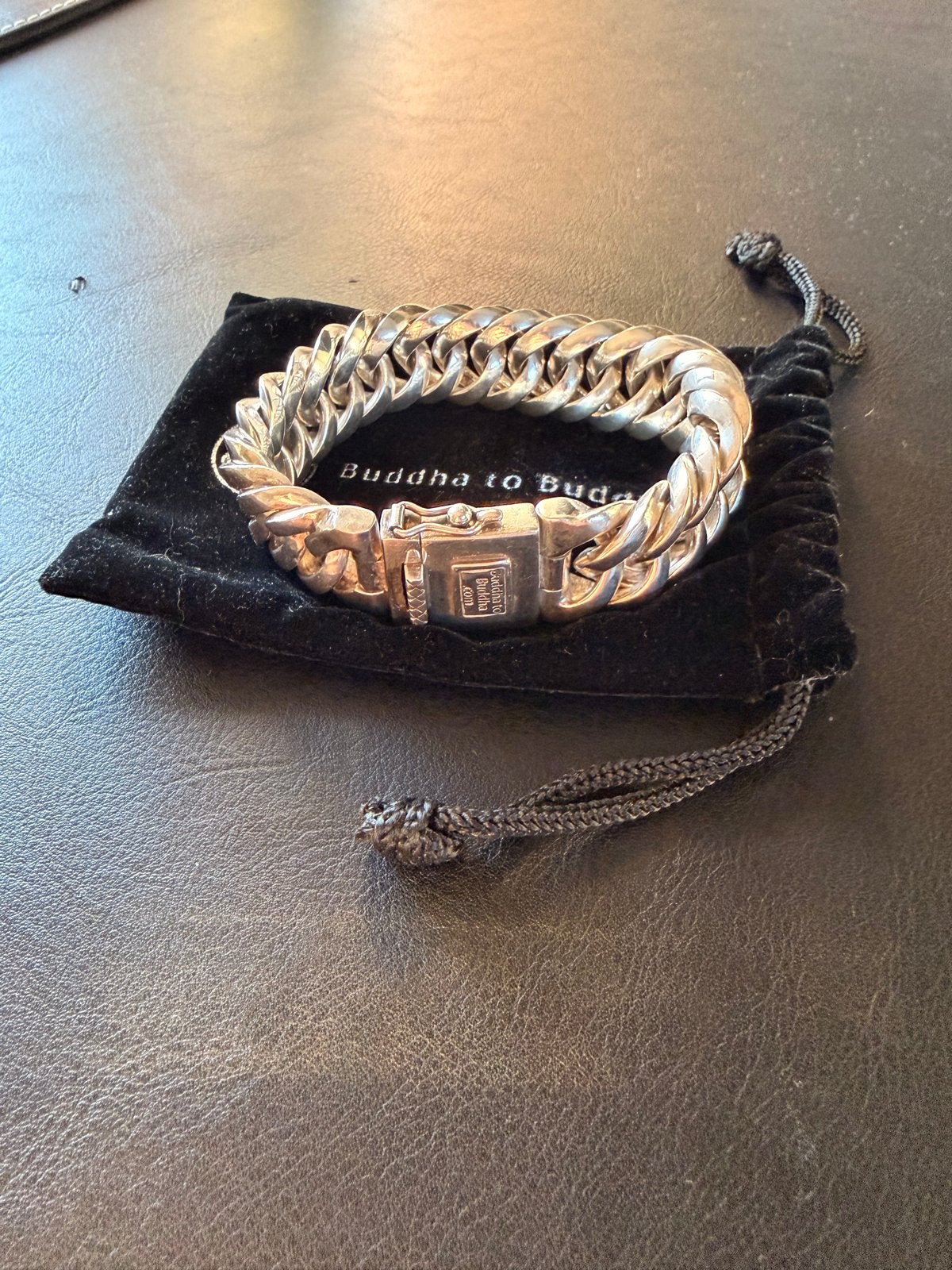 Buddha to Buddha armband - 925 zilver, Ophalen of Verzenden, Zo goed als nieuw, Zilver