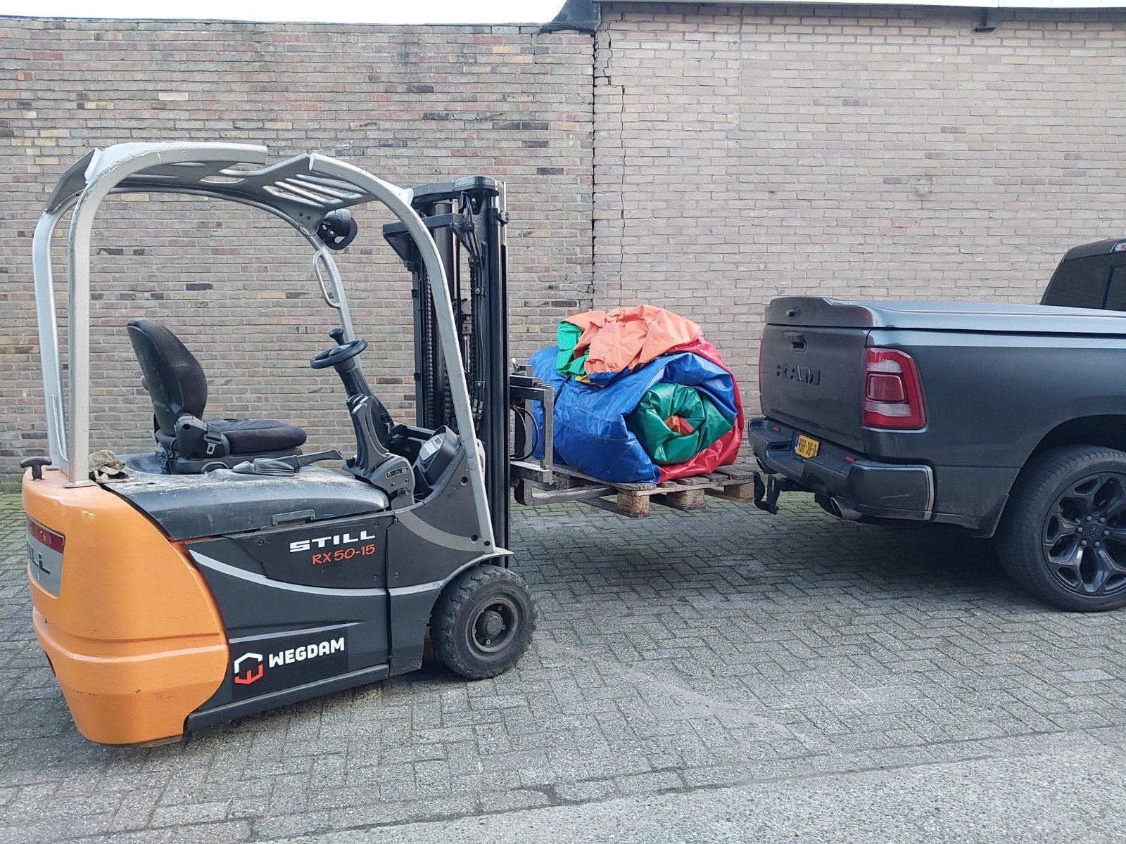 Groot opblaasbaar speelparadijs voor kinderen, Ophalen, Gebruikt
