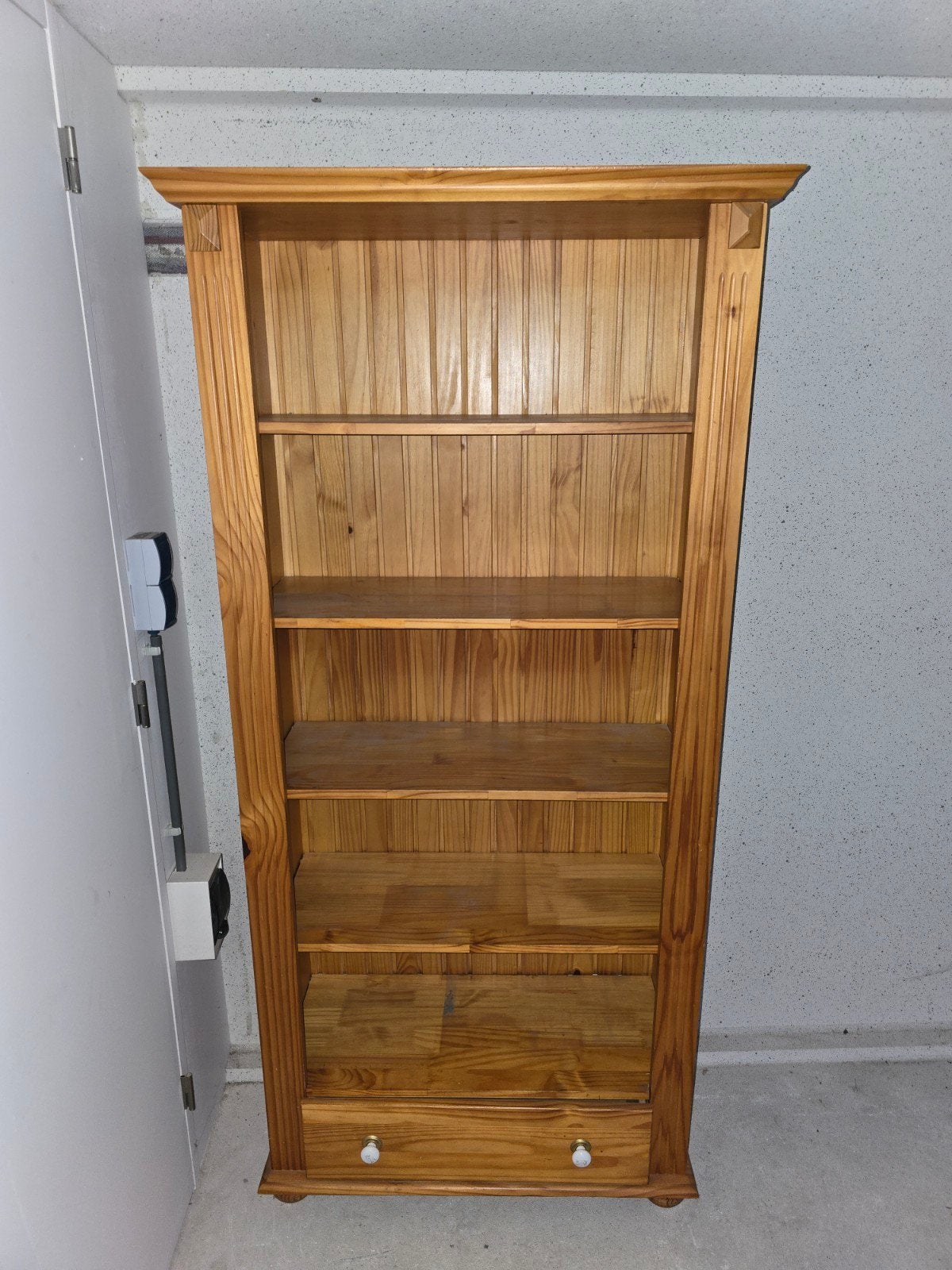 Houten Boekenkast met Lade - Gebruikt, Ophalen, Minder dan 50 cm, Gebruikt, Met lade(s)