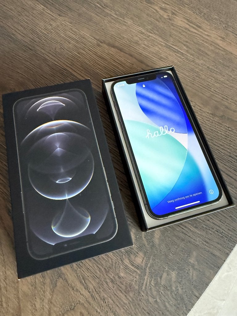iPhone 12 PRO  128 GB, Telecommunicatie, Mobiele telefoons | Apple iPhone, 128 GB, Zwart, Zo goed als nieuw, Zonder simlock