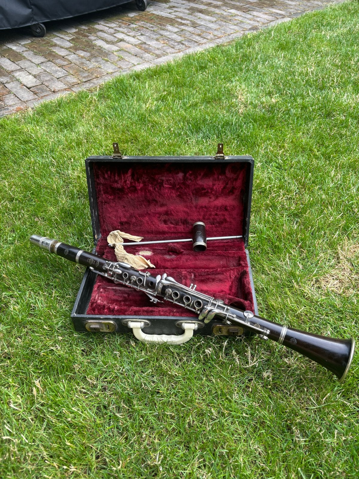 Vintage Selmer klarinet zilver met koffer - Made in France, Muziek en Instrumenten, Blaasinstrumenten | Klarinetten, Ophalen, Gebruikt
