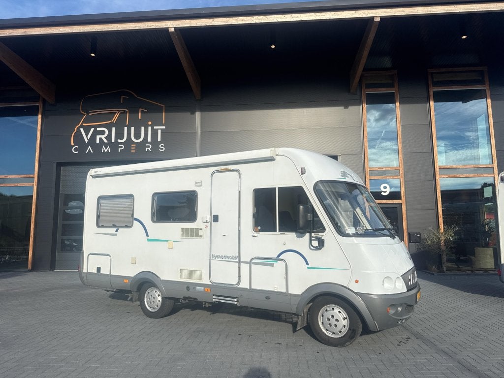 Hymer 534 dak airco fiets lift rond zit 2001 2.8, Caravans en Kamperen, Integraal, Fiat, 6 tot 7 meter, Bedrijf