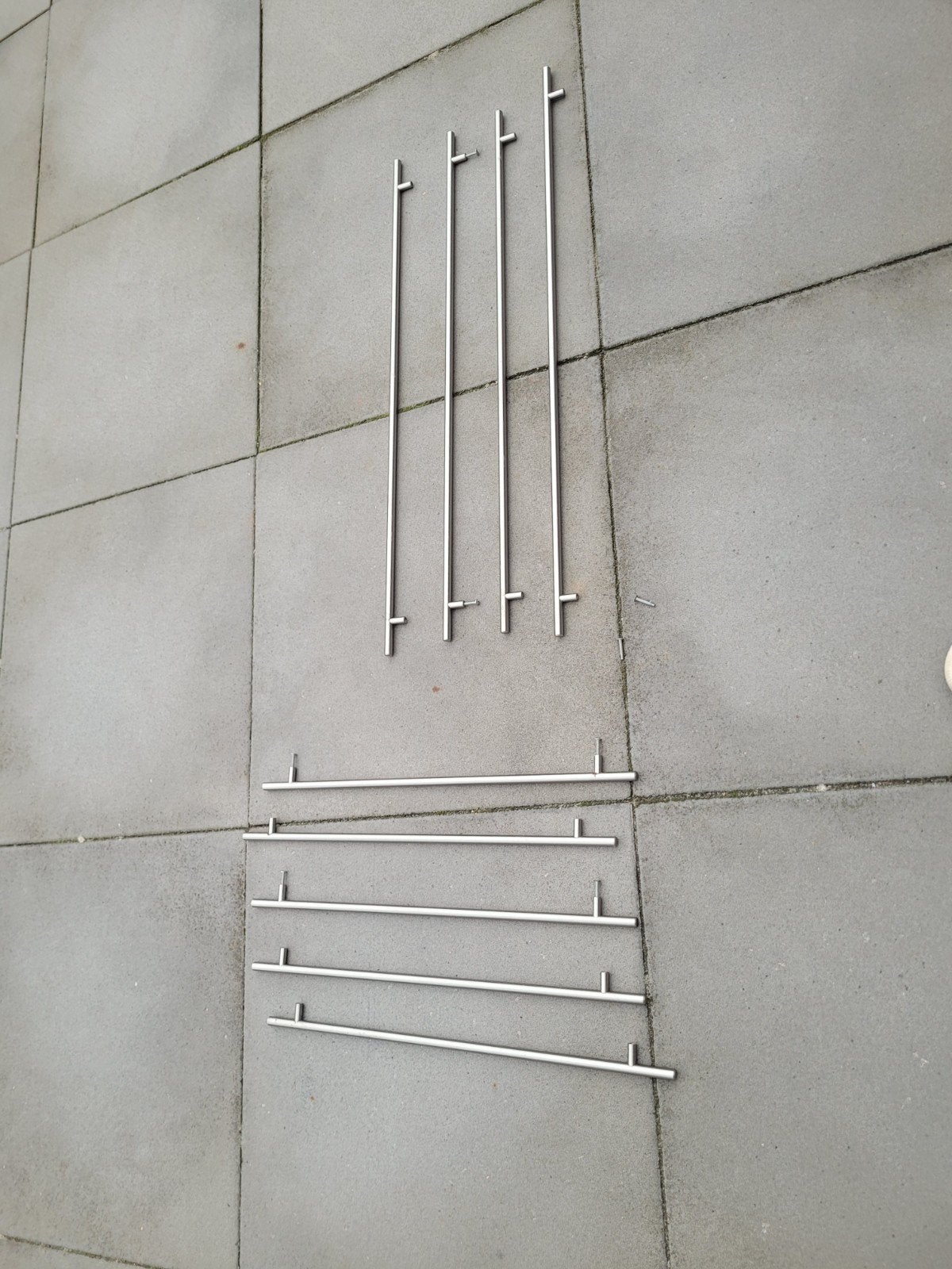 RVS deurgrepen - Set van 9 stuks, Ophalen, Gebruikt, Rvs, Klink of Kruk