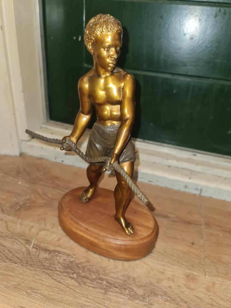 Oud bronzen beeld, Antiek en Kunst, Kunst | Beelden en Houtsnijwerken, Ophalen