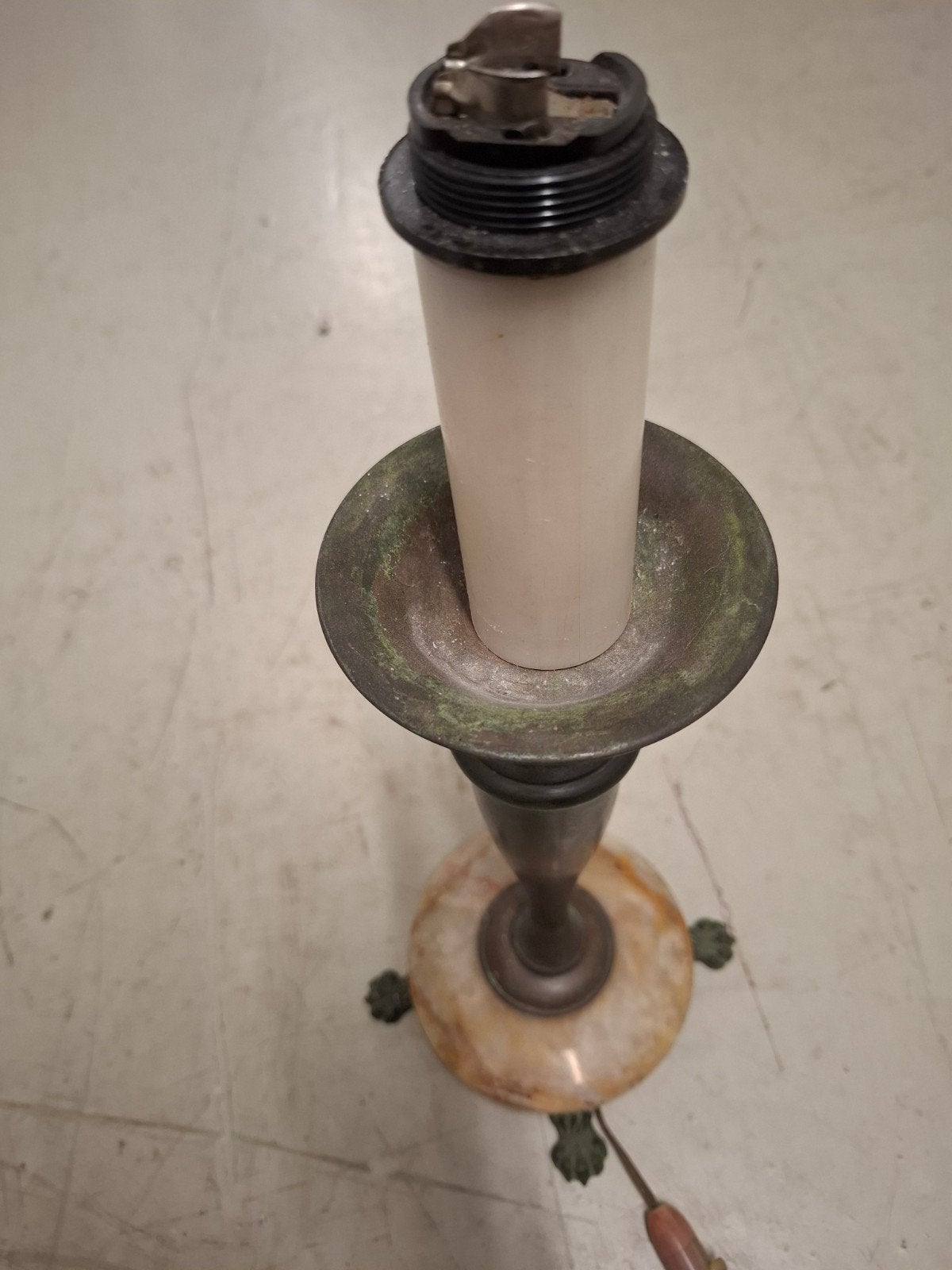 bronzen voet voor lamp, Antiek en Kunst, Antiek | Lampen, Ophalen