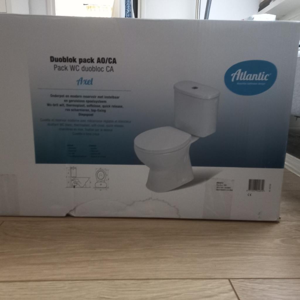 Wc duoblokpot, Ophalen, Nieuw, Toilet