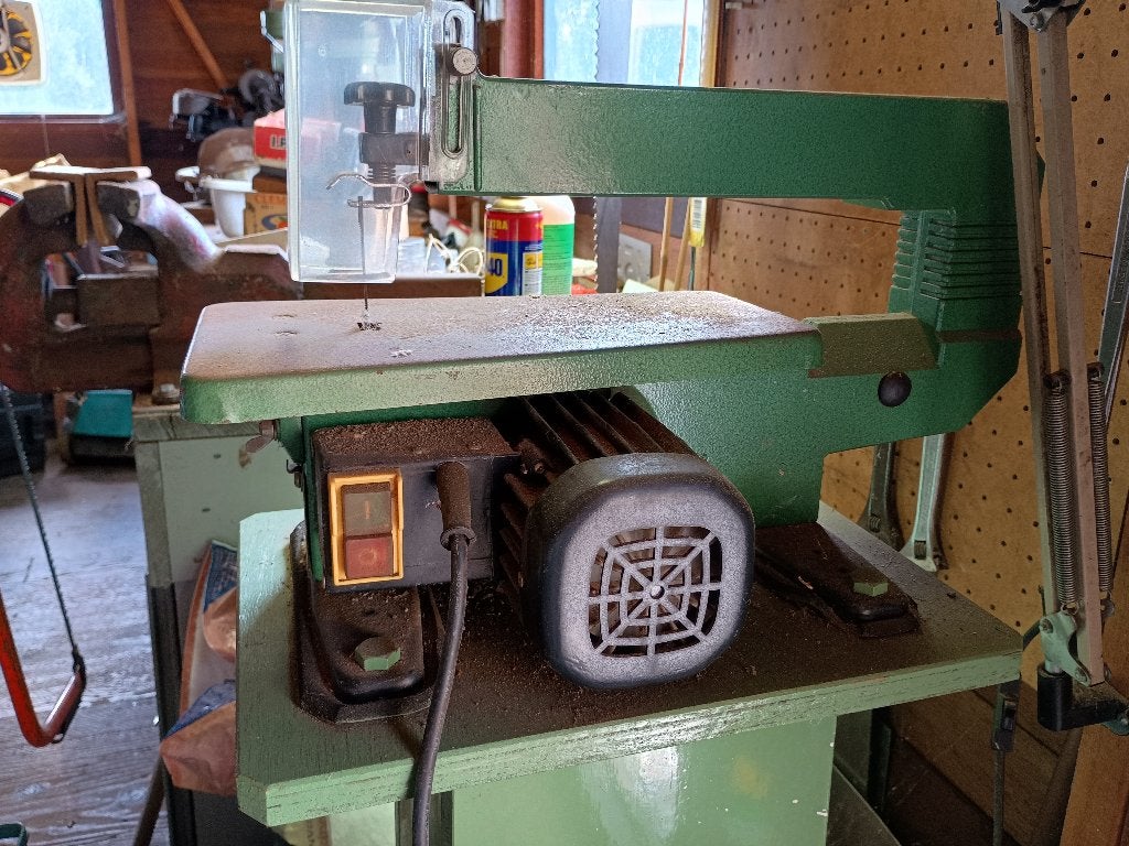 Kinzo 8E205 elektrische figuurzaagmachine, Ophalen, Gebruikt, 30 tot 70 mm, Figuurzaag