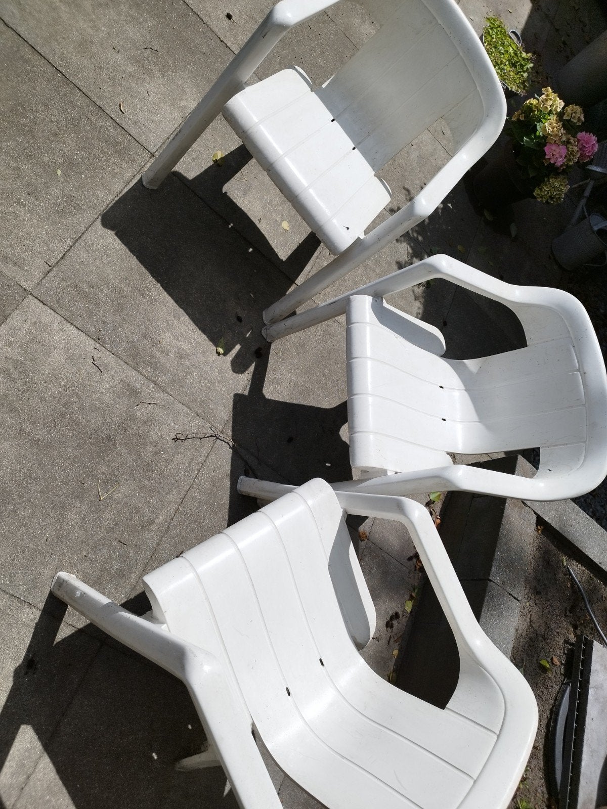 Kunststof tuinstoelen, Ophalen, Gebruikt, Kunststof, Stapelbaar