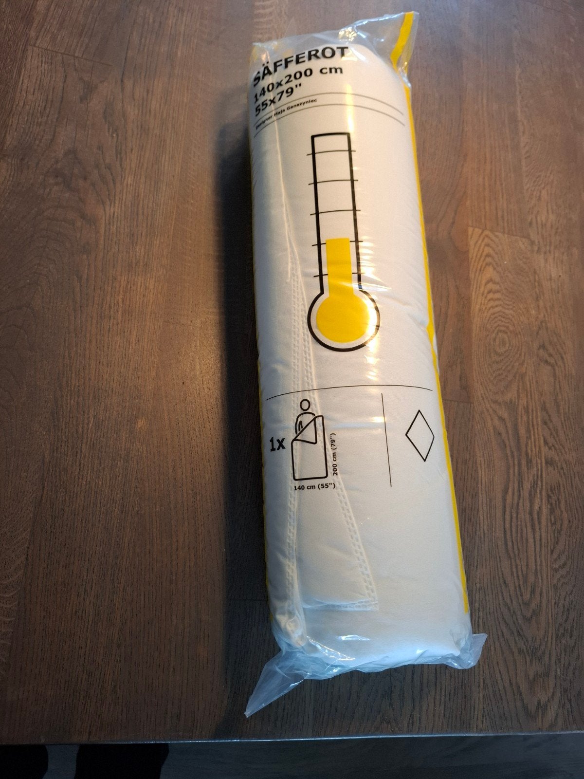 Nieuw IKEA SÄFFEROT dekbed 140x200 cm, Ophalen, Eenpersoons, Wit, Nieuw