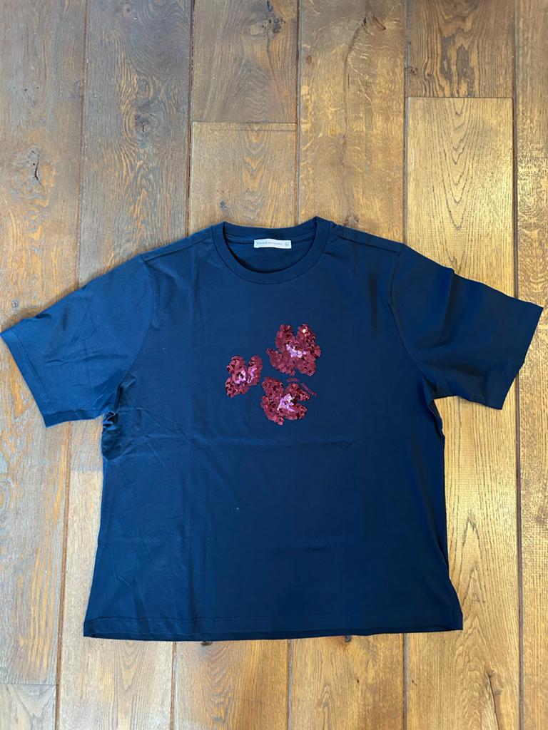 Studio Anneloes Klaasje Flower shirt dark blue XL, Blauw, Maat 46/48 (XL) of groter, Nieuw, Ophalen of Verzenden
