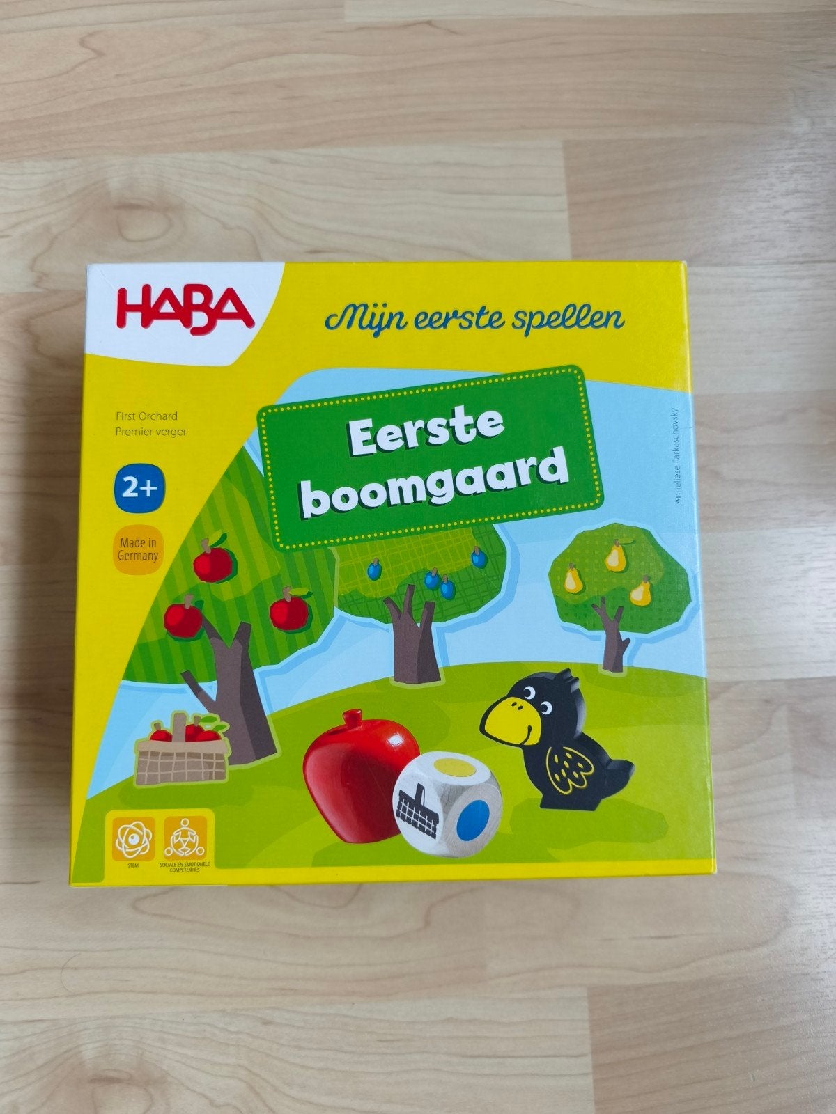 HABA spel: Eerste boomgaard - Kinder spel, Een of twee spelers, Ophalen, Zo goed als nieuw, HABA