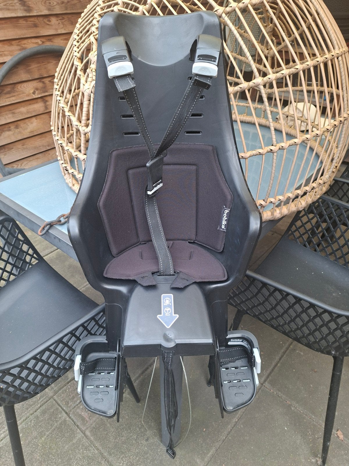 Bobike achter fietsstoeltje inclusief adapter, Fietsen en Brommers, Fietsaccessoires | Fietsstoeltjes, Ophalen, Gebruikt