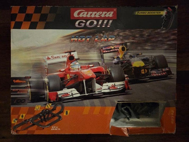 Carrera GO!!! Hot Lap Racebaan met 2 F1-auto's, Carrera, Ophalen of Verzenden, Elektrisch, Racebaan