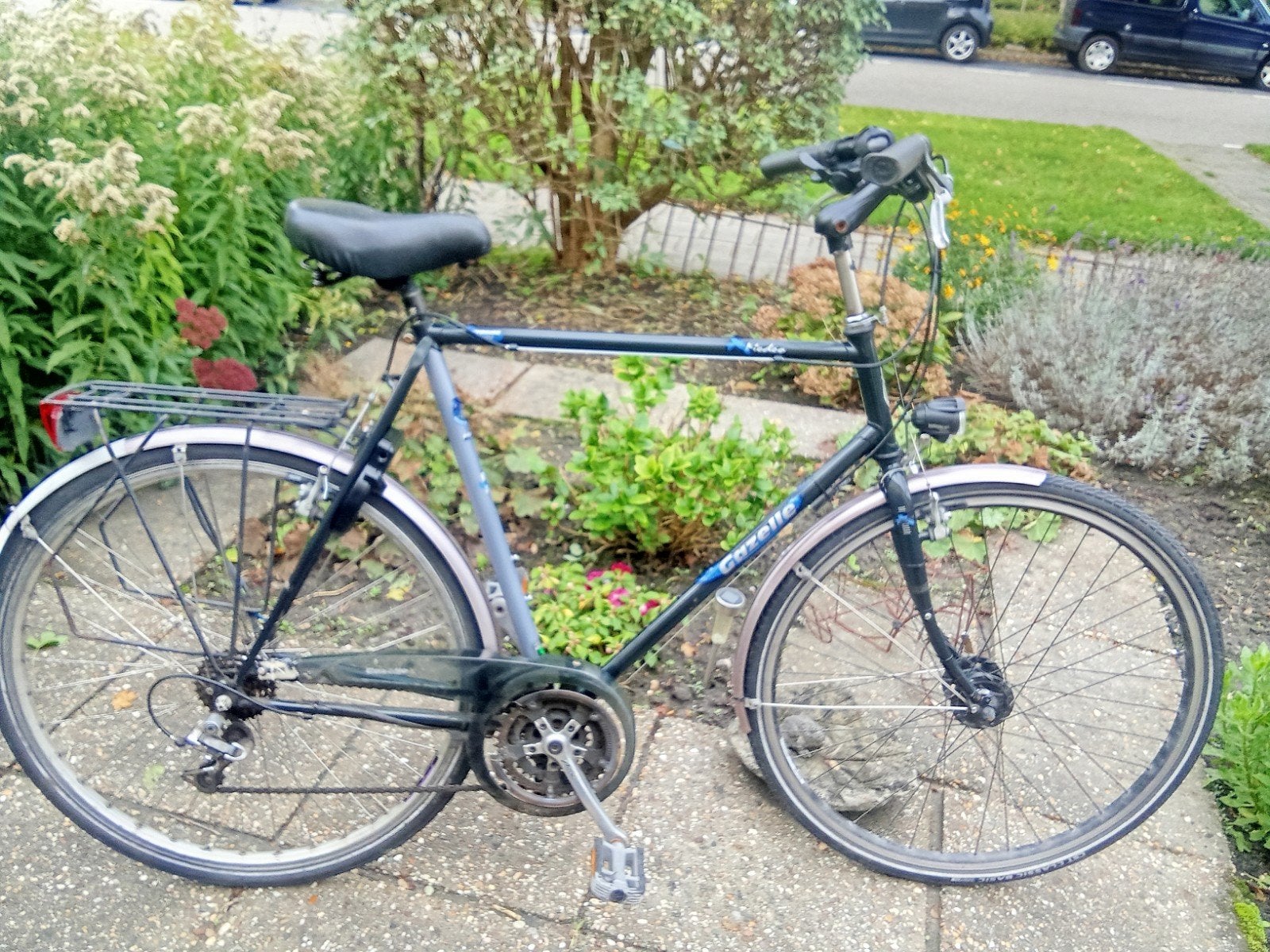 28 inch Gazelle Herenfiets. Framemaat 61 cm, Fietsen en Brommers, Ophalen, Gebruikt, Versnellingen, 61 tot 65 cm
