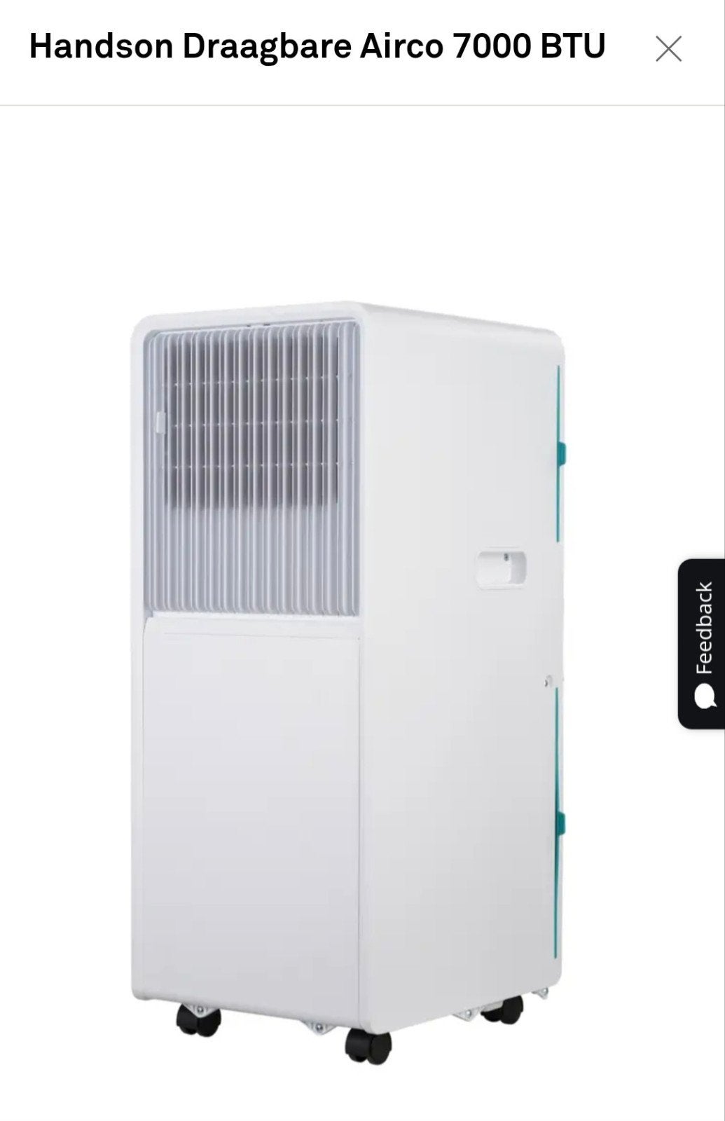 Mobiele Airconditioning, Ophalen, Minder dan 60 m³, Nieuw, 3 snelheden of meer