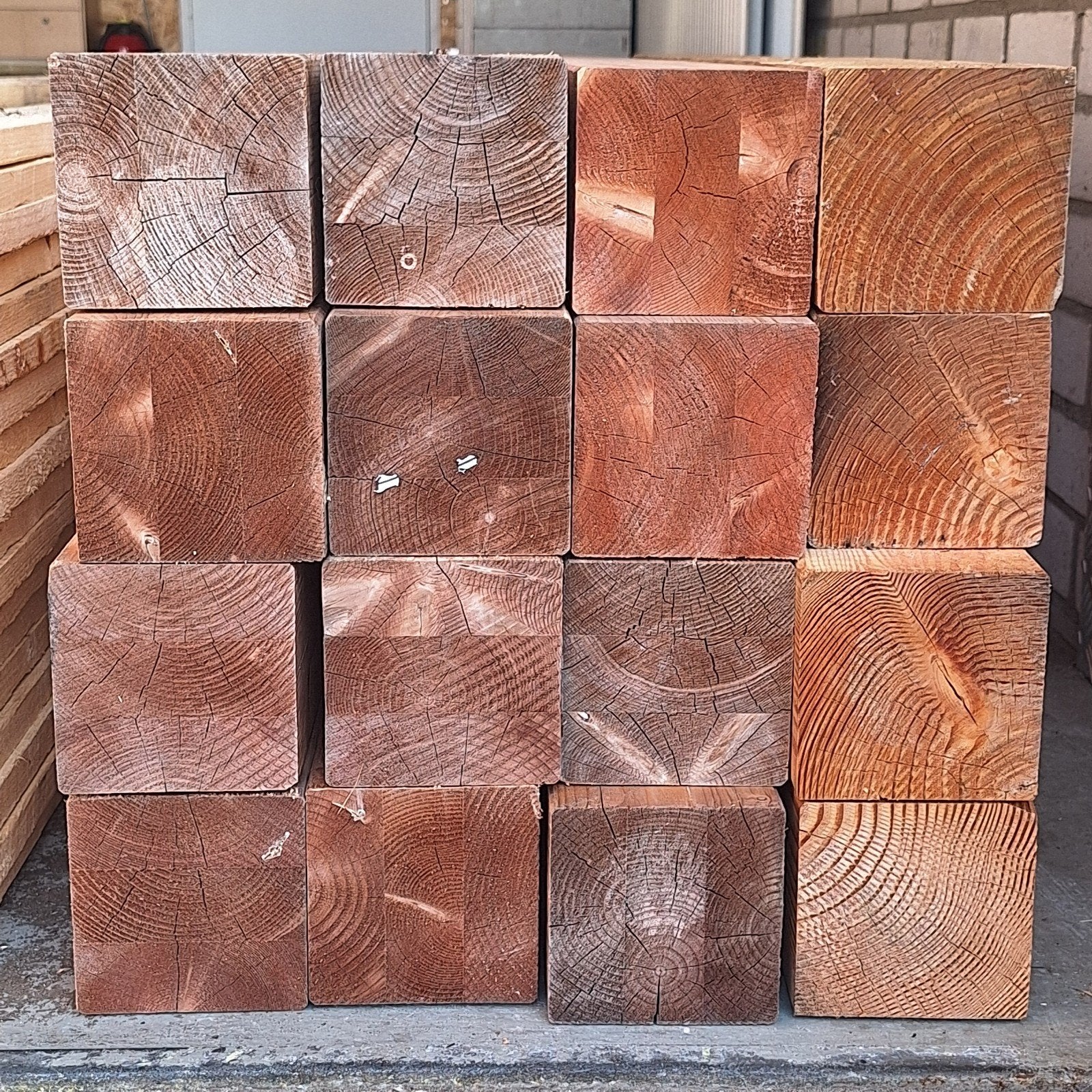 Redvision en Douglas palen 12×12 cm - verschillende lengtes, Ophalen, Nieuw, 250 cm of meer, Palen