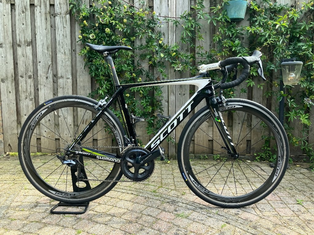 Scott Foil maat m 54 Orica-GreenEdge profiets RS81, 28 inch, Gebruikt, Carbon, Meer dan 20 versnellingen