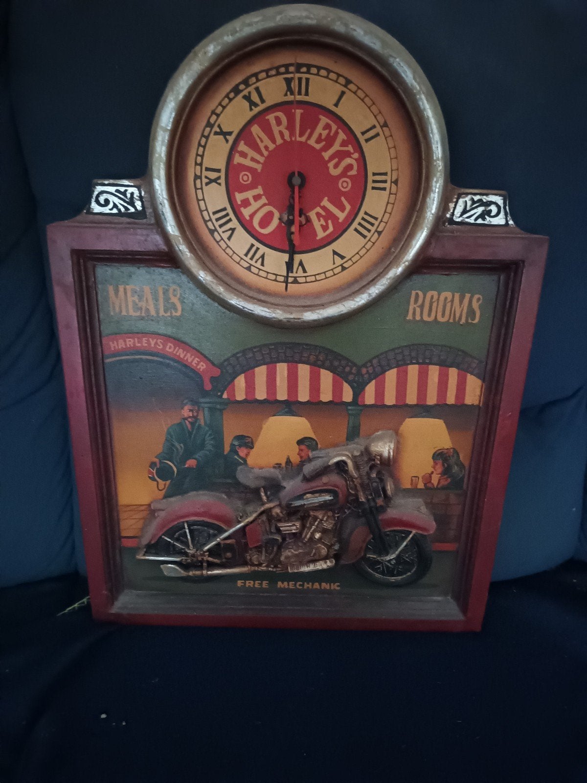 Harley-Davidson Klok Wanddecoratie - Vintage Stijl, Ophalen of Verzenden