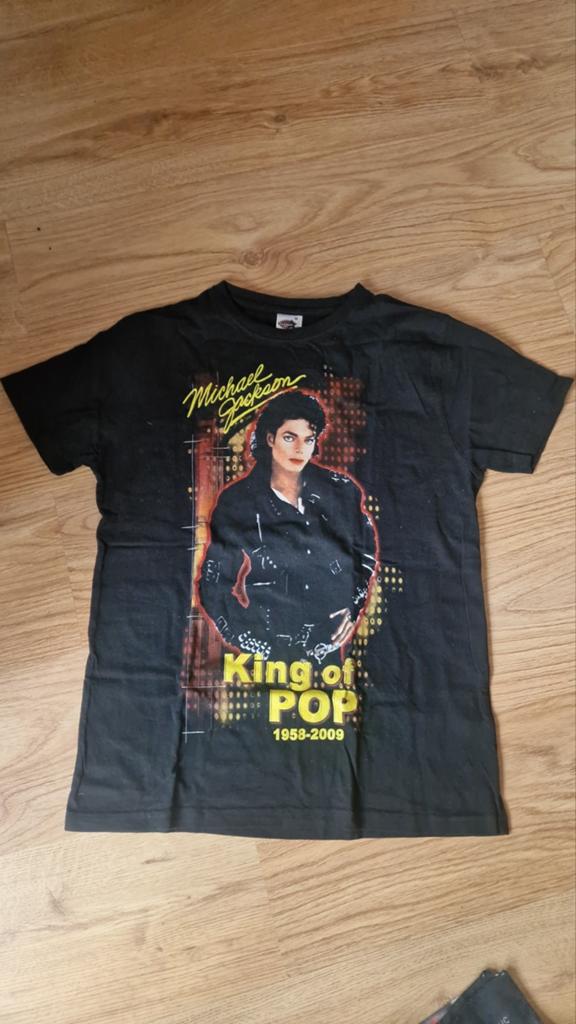 Michael Jackson King of Pop T-shirt Maat M, Verzenden, Kleding
