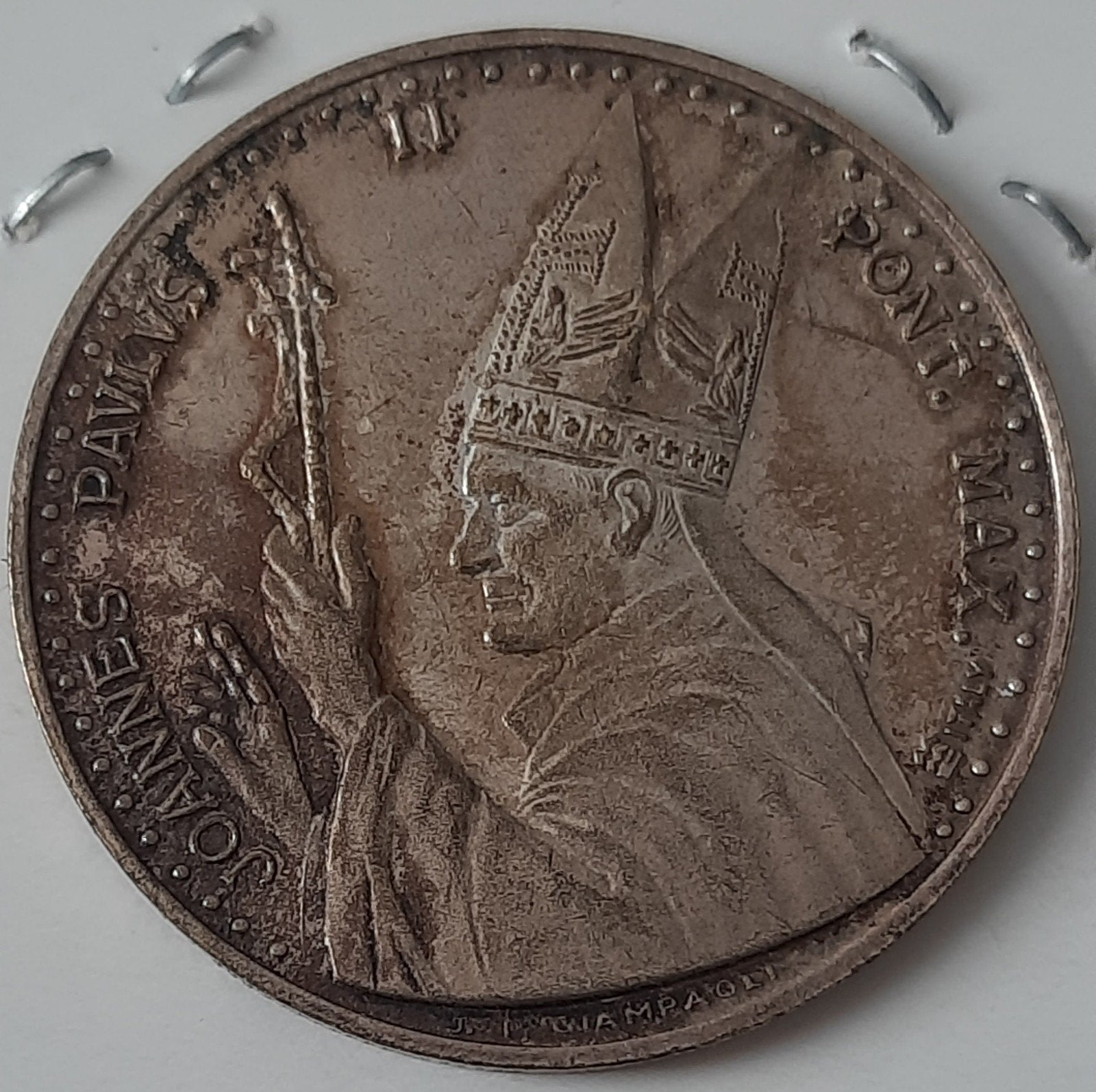 Johannes Paulus II  Medaille "Heilig Jaar" 1983 Wit metaal, Ophalen of Verzenden, Overige materialen, Buitenland