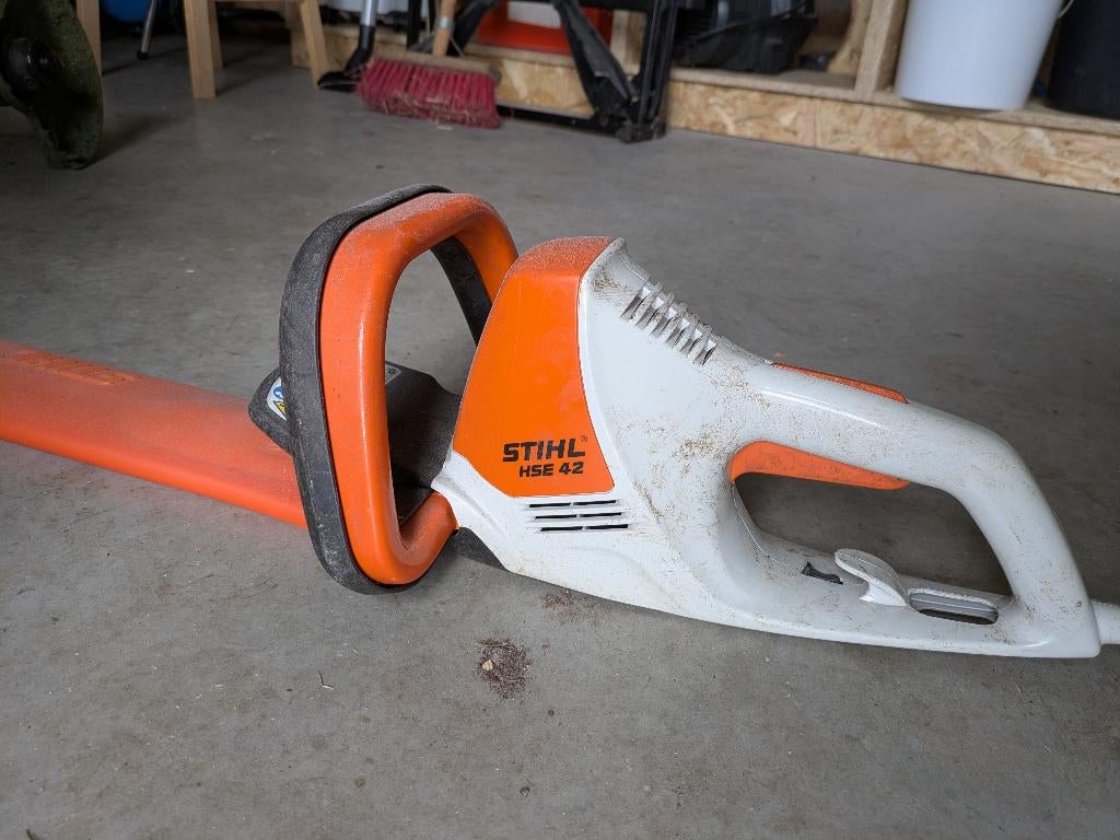 Stihl HSE 42 Elektrische Heggenschaar, Tuin en Terras, Heggenscharen, Gebruikt, Elektrisch, Ophalen