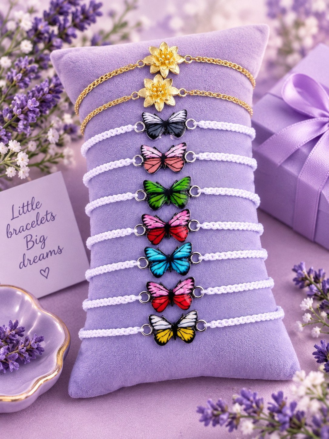 Vlinderarmbandjes en bloemenarmbanden, Overige materialen, Overige kleuren, Nieuw, Ophalen of Verzenden