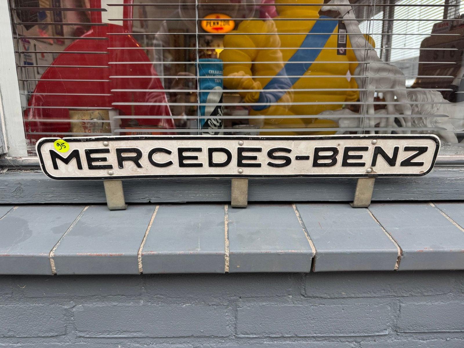 MERCEDES-BENZ oud truck reclame bord, Reclamebord, Gebruikt, ., Ophalen of Verzenden