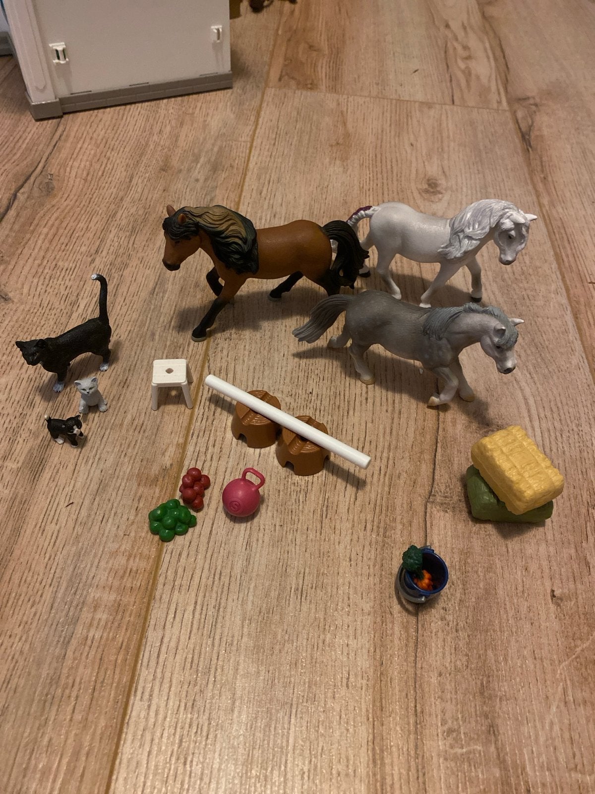 Schleich paarden en accessoires set, Ophalen of Verzenden, Gebruikt