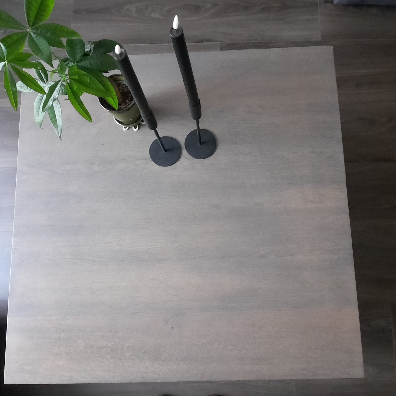 Salontafel  94x94 cm, Ophalen, Gebruikt, 50 tot 100 cm, Vierkant