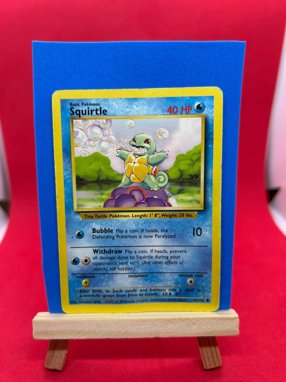 Squirtle 63/102 base set, Ophalen of Verzenden, Zo goed als nieuw