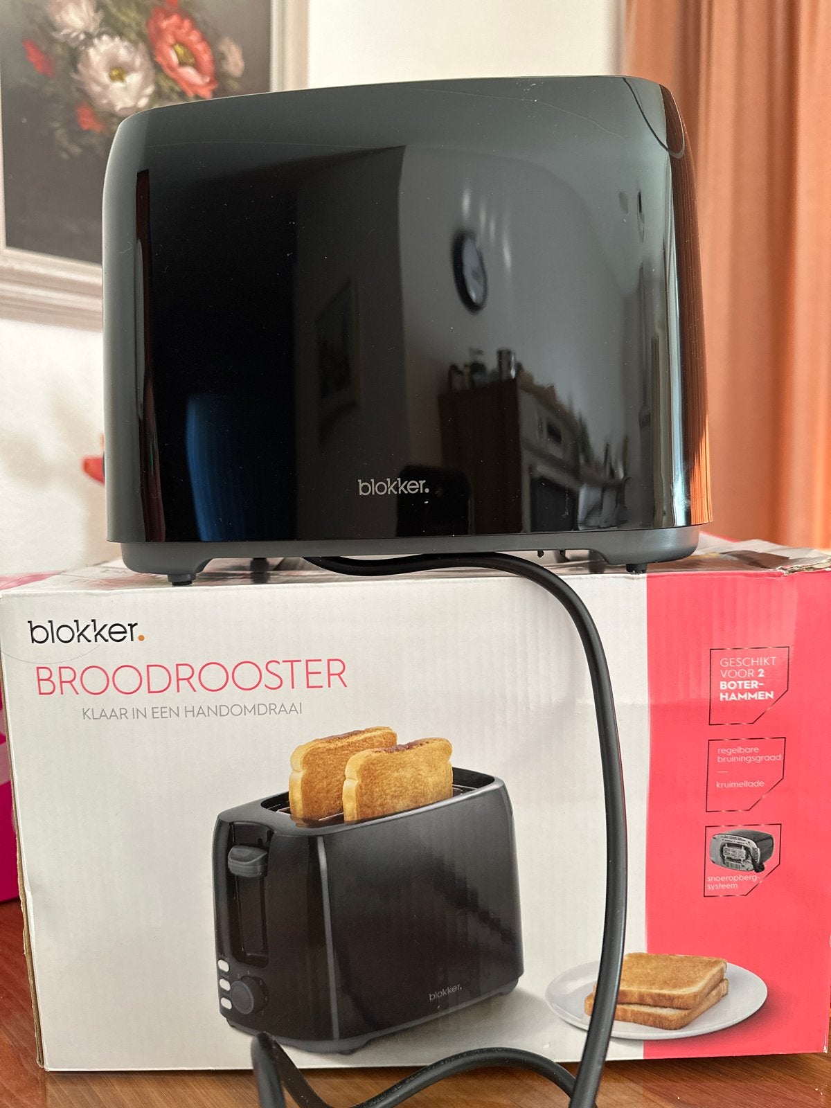 Blokker Broodrooster - Zwart, nieuw, Witgoed en Apparatuur, Broodroosters, Ophalen, Nieuw, Uitneembare kruimellade