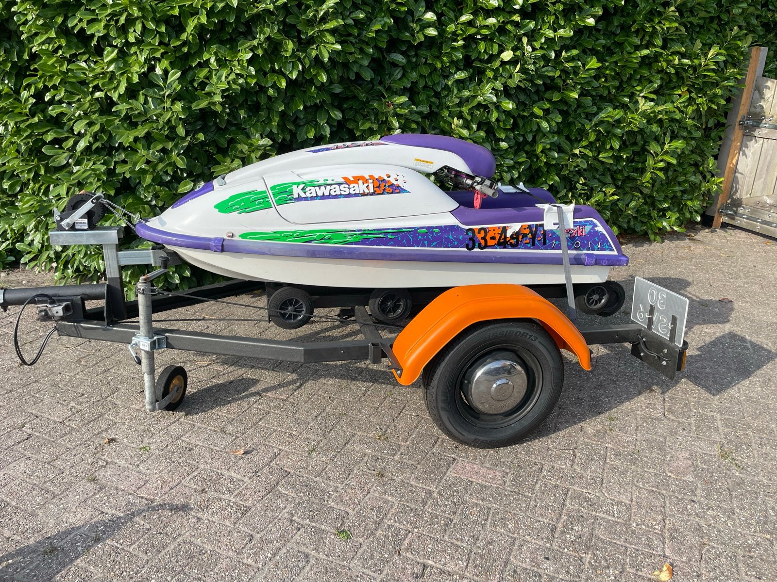 Kawasaki 750SX Jetski met trailer - Klaar voor het water!, Ophalen, Gebruikt, Benzine, 70 tot 120 pk