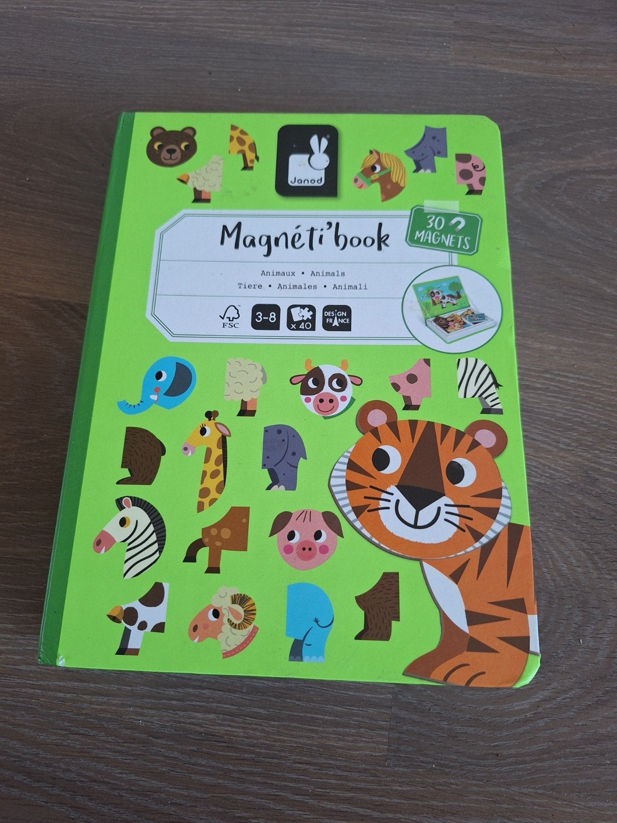 Janod Magneti'book Dieren, Kinderen en Baby's, Speelgoed | Babyspeelgoed, Ophalen, Zo goed als nieuw, Overige typen