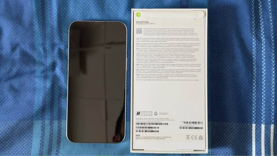 iPhone 15 Pro Max 256GB Natural Titanium, 80 %, IPhone 15 Pro Max, Zo goed als nieuw, Zonder simlock