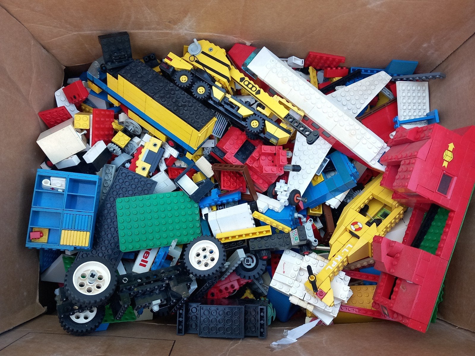 Grote doos met vintage Lego bouwstenen - 8.7 kg, Gebruikt, ., Ophalen of Verzenden, .